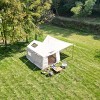 9.8x13ft Inflatable Glamping Camping Tent with Canopy and Pump, Waterproof Windproof Blow Up Family Cabin Tent for Easy Setup-The Pop Home - 3 of 4
