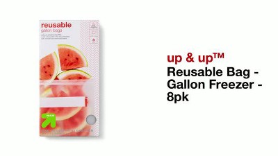 Reusable Bag - Gallon Freezer - 8pk - Up & Up™ : Target