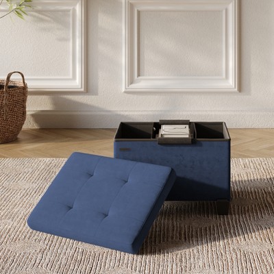 StorageBud Storage Ottoman for Bedroom End of Bed, Velvet Storage Bench, Large Storage Ottoman Bench, Entryway Bench with Storage