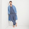 Lands' End Men's Long Sleeve Essential Pajama Set - 4 of 4