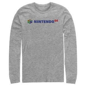 Men's Nintendo Classic N64 Logo Text T-Shirt - 1 of 4