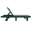 WestinTrends Malibu 2 Piece Adirondack Poly Reclining Chaise Lounge With Wheels - 4 of 4