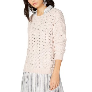 I.N.C International Concepts Womens Chenille Pullover Sweater, Pink, Medium - 1 of 1