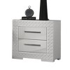 Sapphtopaz Night Stand with Drawers and Handles Wood Nightstand Entryway Table for Bedroom, Living Room - 4 of 4