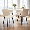 SKRAN Dining Chairs Set of 4, PU Leather Upholstered Seat with Sturdy Metal Legs and Comfort Backrest for Kitchen, Restaurant and Living Room - 2 of 4