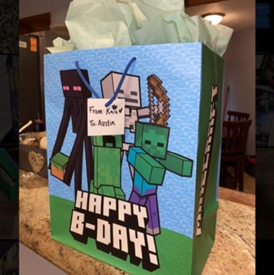 Minecraft goody bag / goodie bag / favor bag