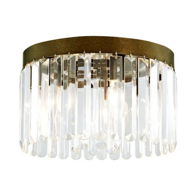 Livex Lighting Ashton 4 - Light Flush Mount in  Hand Painted Palacial Bronze