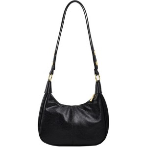 Small Hobo Bags for Women Retro Crescent Shoulder Purse Fall Soft Crossbody Handbag - 1 of 4