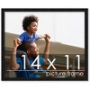 PosterPalooza | Photo Size Modernist Black Picture Frame - UV Acrylic, Foam Board Backing, Hanging Hardware - 2 of 4