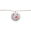 Northlight 10-Count White Snowman Paper Lantern Christmas Lights, 8.5ft White Wire - 4 of 4