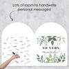 Big Dot of Happiness Boho Botanical - Greenery Thank You Giant Greeting Card - Big Shaped Jumborific Card - 16.5 x 22 inches - 3 of 4