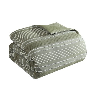 Riverbrook Home 5pc Queen Harley Comforter Bedding Set Green: Heavyweight Jacquard, Reversible, Embroidered Details — фото 4