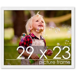 PosterPalooza | 29x23 Wood Frame with UV Acrylic, 6 Finishes: Black, White, Bronze, Silver, Wood, Mahogany - 1 of 4
