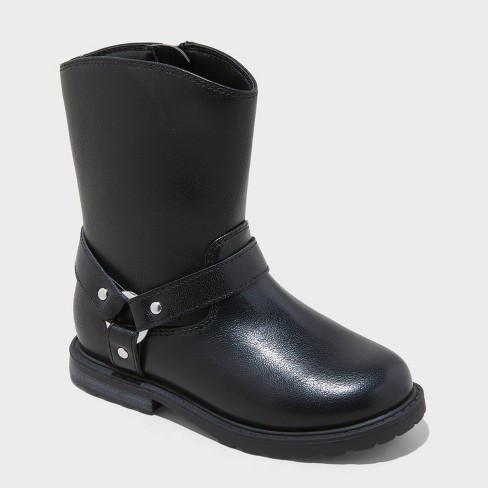 Toddler Ginny Riding Boots - Cat & Jack™ Black - image 1 of 4