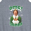 Women's - ELF - Christmas Omg Santa Graphic Racerback Tank - 2 of 4
