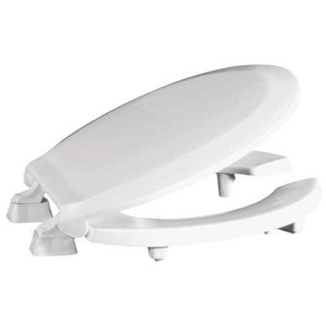Centoco  Toilet Seat,Round Bowl,Open Front,White HL460STS-001 - 1 of 1