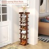 Tree City - Slim 7-Tier 45'' Vertical Wooden Shoe Rack for Entryway, Closet & Small Spaces ¨C Holds 7¨C10 Pairs - 4 of 4