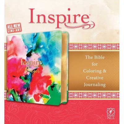 Inspire Prayer Bible NLT (Leatherlike, Joyful Colors with Gold Foil Accents) - (Leather Bound)