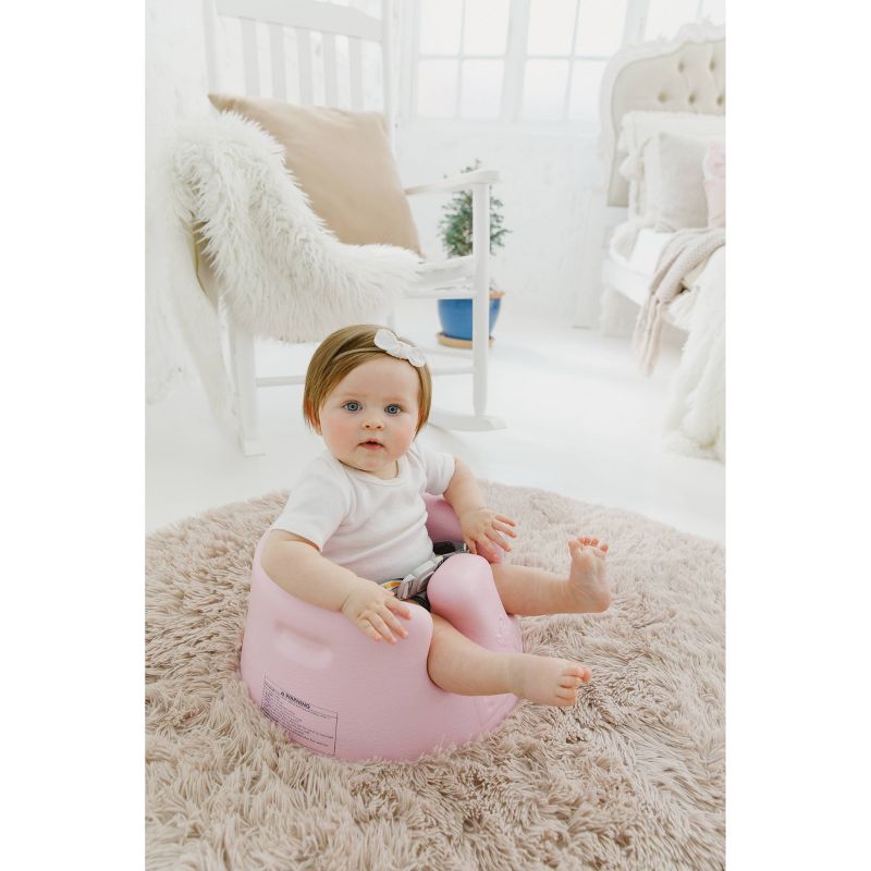  Bumbo Baby Infant Soft Foam Comfortable Floor Booster Seat Supportive Chair with 3 Point Adjustable Safety Buckle Strap Harness, 3 of 12