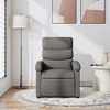 vidaXL Manual Recliner Chair, Adjustable Backrest/Footrest Reclining Sofa - Dark Gray - 3 of 4