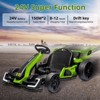 Kids Go Kart,24V  Electric Drift Kart Car with Adjustable Seat,IDE On Toy with 4 Speed Mode,Big Battery for Age 6-12 - 3 of 4
