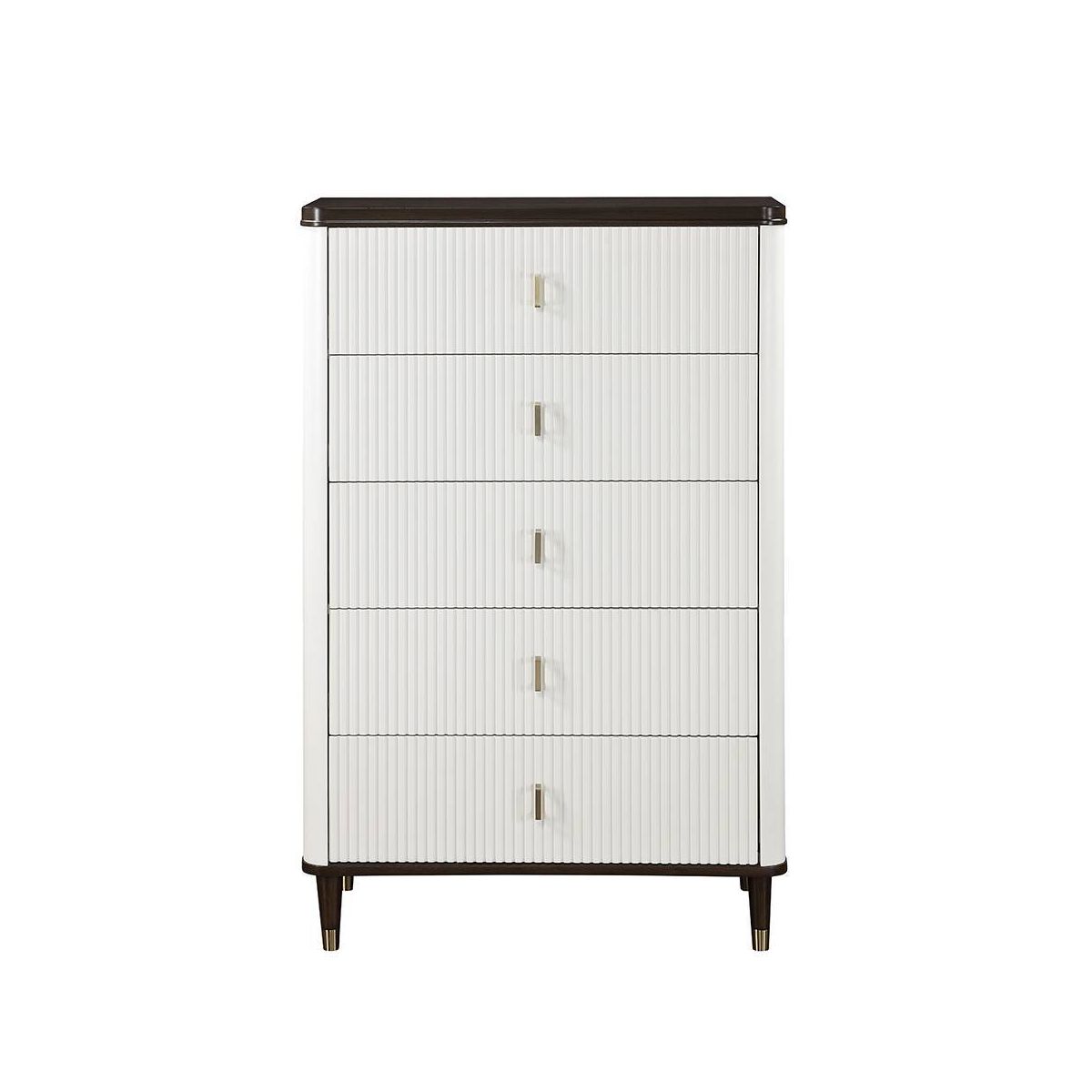 35.5" Carena Decorative Storage Drawer: Acme Furniture, 54.5" Height, 5 Drawers, Wood Composite, No Assembly Required