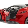 Ferrari SF90 Stradale Red with Black Top "Race + Play" Series 1/18 Diecast Model Car by Bburago - 2 of 4