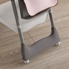 Lirago 5-in-1 Adjustable Baby High Chair Convertible Tray Activity Center for Infant Toddler 0-6 Years with Safety Belt Locking Wheels Pink - 4 of 4