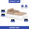 Queen/Full XL Size Air Mattress with Headboard, 18 inch Inflatable with Pillow, Blow Up Mattress with Removable Electric Pump - 2 of 4