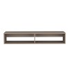 Sapphtopaz 59" Wall Mounted Floating TV Stand for TVs Up to 65" with 2 Open Shelves Modern TV Console with Cable Management for Living Room - 4 of 4