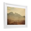 Stupell Industries Hazy Desert Mountain Framed Print Under Glass Art, White, 23" x 17" - 2 of 4