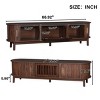 66.9'' Farmhouse TV Stand with Sliding Doors & Storage for 75'' TVs,Wood Media Console for Living Room-Baofuwish - 4 of 4