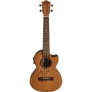Lanikai Oak Acoustic-Electric Tenor Ukulele With Cutaway Natural - 1 of 3