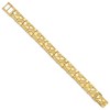 Black Bow Jewelry 12.5mm 14k Yellow Gold Nugget Link Bracelet, 8 Inch - 2 of 4