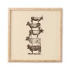 Florent Bodart Cow Cow Nuts Framed Wall Art Poster Print Brown - Deny Designs - 2 of 3