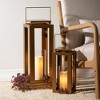 Sullivans 24.25" & 18" Modern Metal Gold Lantern Set of 2 - 3 of 3