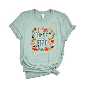Simply Sage Market Women's Humble and Kind Floral Short Sleeve Graphic Tee - 1 of 3