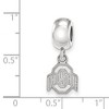 Black Bow Jewelry Sterling Silver Ohio State Buckeyes NCAA Bead Charm - 2 of 3