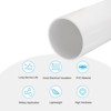 Unique Bargains Water Plumb DIY Crafts High Impact Rigid Round Pipes 8" Length ID 4" OD 4.33" White - 3 of 4