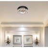 Elegant Lighting Monroe 12 inch LED single flush mount in black - 2 of 4