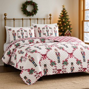 Avanti Linens Nutcracker Full/Queen Quilt Set - 1 of 3