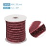 Unique Bargains Single Face Metallic Glitter Velvet Ribbon for DIY Crafts Gift Wrapping - 2 of 3
