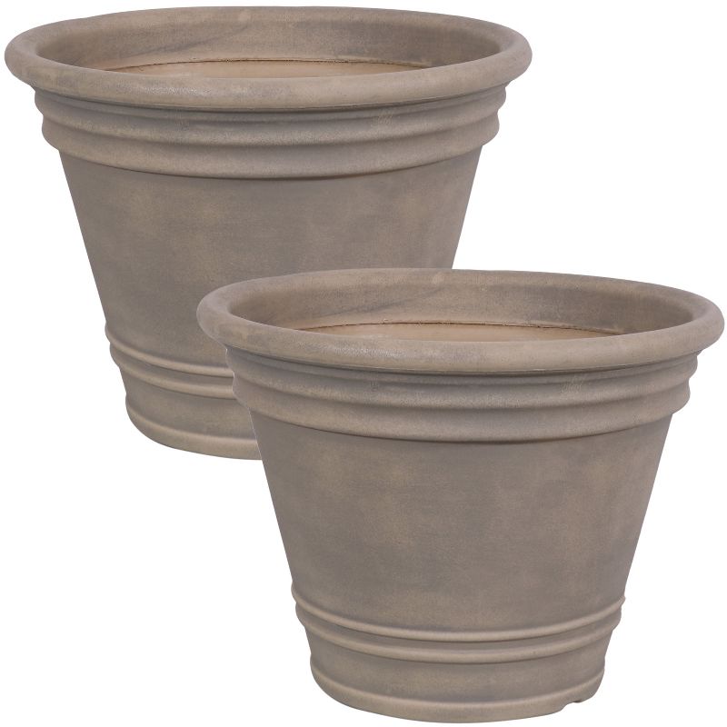Sunnydaze Indoor/Outdoor Patio, Garden, or Porch Weather-Resistant Franklin Flower Pot Planter - 20", 1 of 11