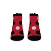 NCAA Maryland Terrapins Big Dot Fuzzy Sleep Soft Socks: Ankle Knit Polka Dot Design - 2 of 3