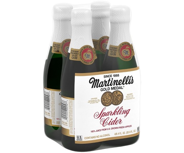 Martinelli's Sparkling Cider - 4pk/8.4 fl oz Mini Glass Bottles