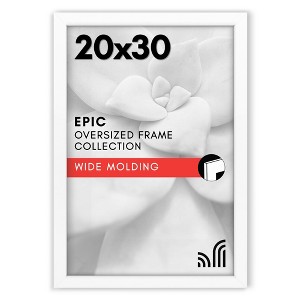 Americanflat 20x30 Poster Frame in White with Polished Plexiglass - Horizontal and Vertical Formats - Wall Mounted - 1 of 4
