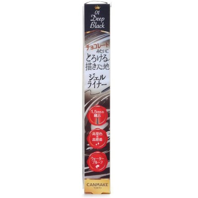 Canmake Creamy Touch Liner, #01 Deep Black, 0.002 oz