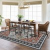 Large Living Room Area Rug 8x10 Washable Floor Carpet with Anti-Slip Backing, Low Pile Vintage Foldable Rug, Non-Shedding Soft Nursery Rug - 2 of 4