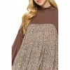 Women's Tiered Babydoll Turtleneck Tunic - VISION - 2 of 3
