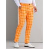 Lars Amadeus Men's Plaid Dress Classic Fit Formal Checked Trousers - 2 of 4